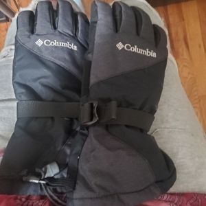 Columbia Black Womens Snow Gloves Med Waterproof